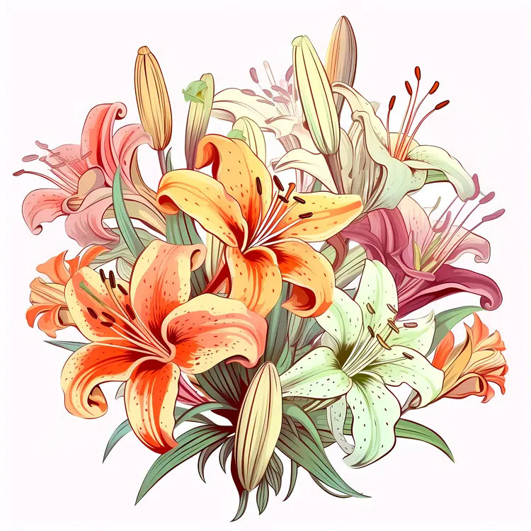 Bouquet of Assorted Lilies