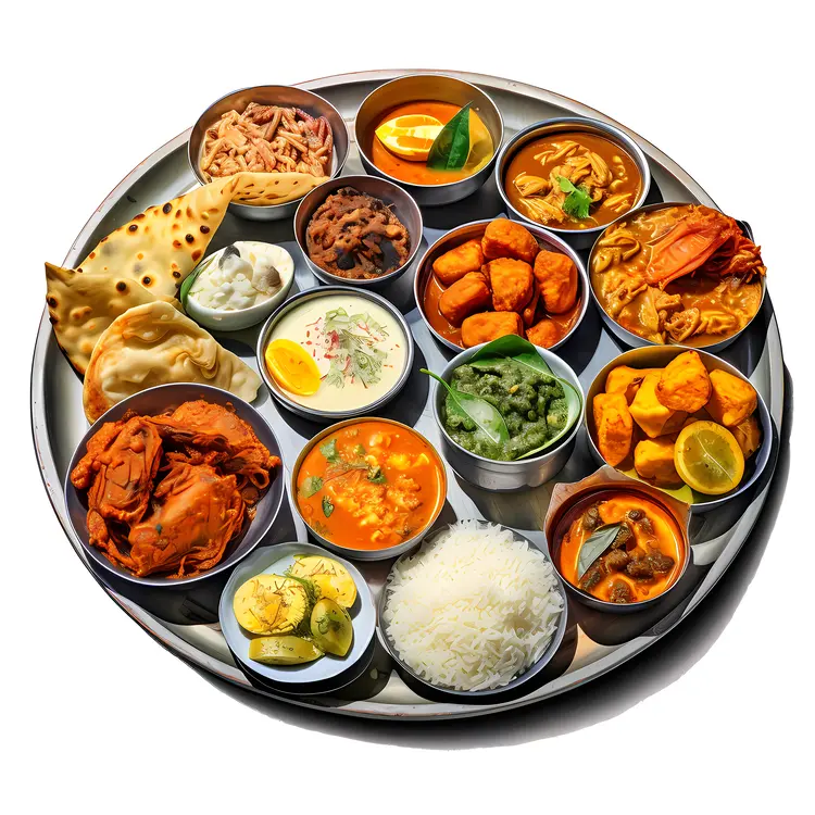 Traditional Indian Thali