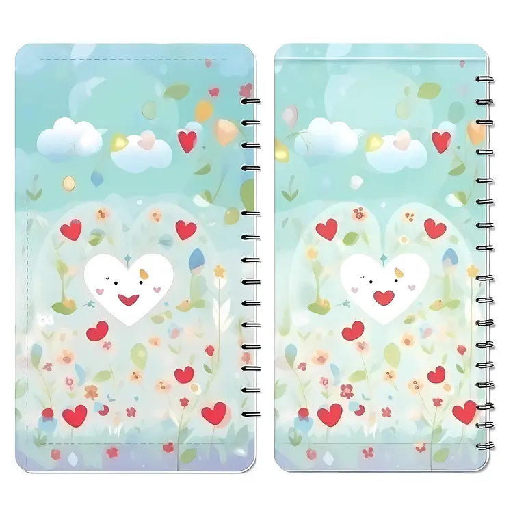 Cute Heart Pattern Notebook for Valentine's Day