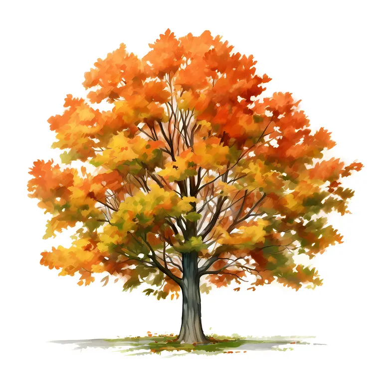 Orange Autumn Tree