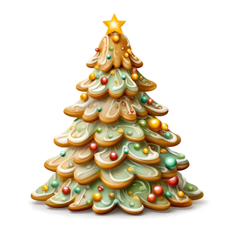Layered Christmas Tree Cookie