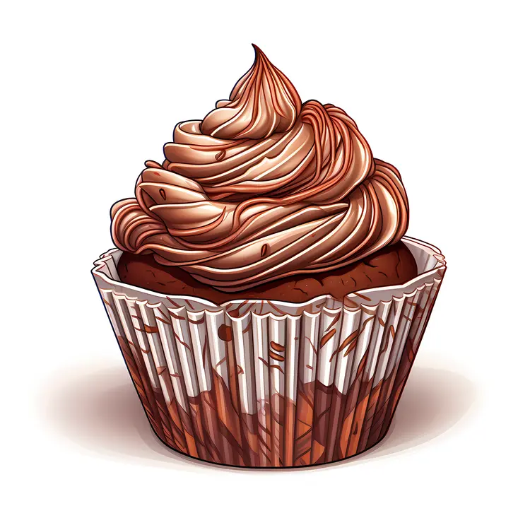 Single Chocolate Cupcake with Rich Frosting