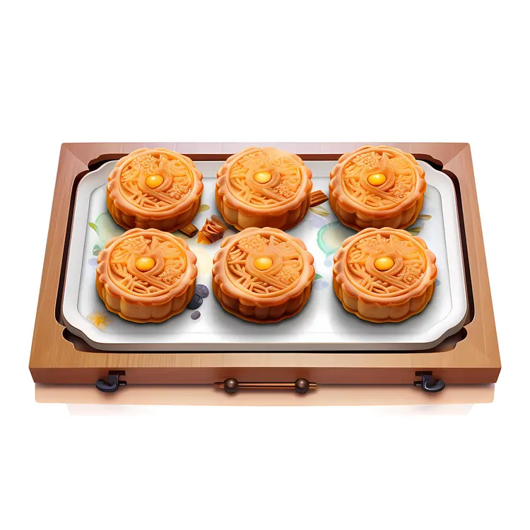 Traditional Mooncakes for Mid-Autumn Festival