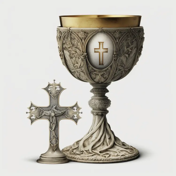 Ornate Chalice with Cross Design
Ornate Chalice with Cross Design