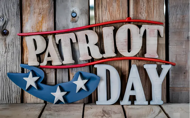 Patriot Day Wooden Sign with Stars