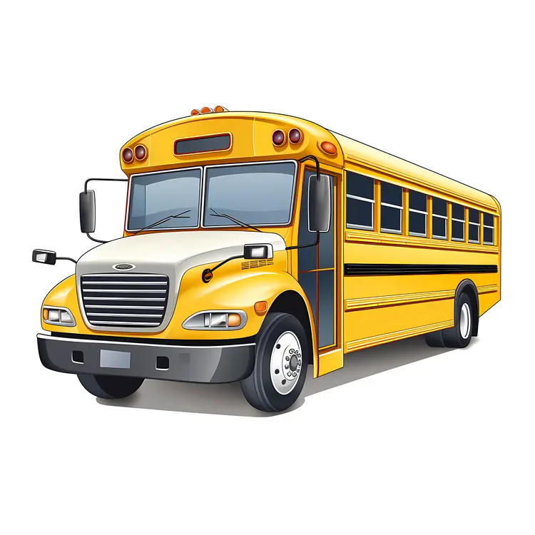 Yellow School Bus Illustration