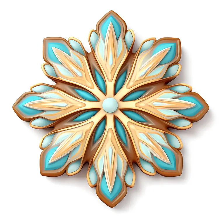 Snowflake Design Decorative Cookie
