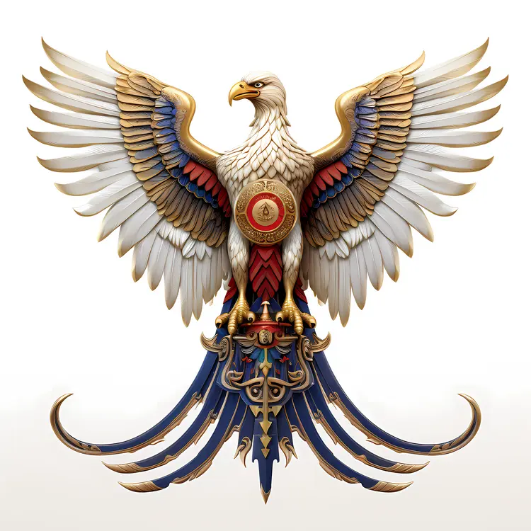 Regal Eagle with Ornate Design