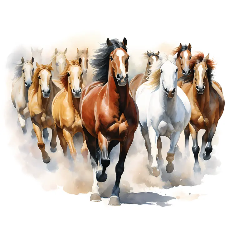 Running Horses
