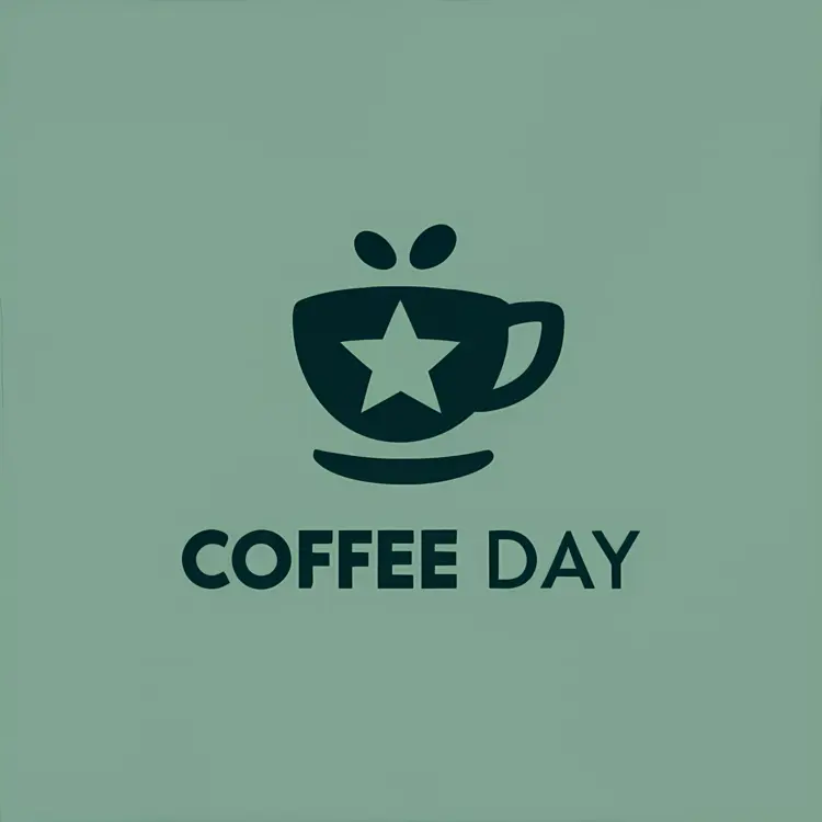 Coffee Cup with Star for Coffee Day