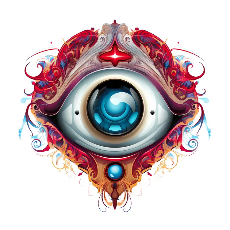 Ornate Digital Eye Illustration