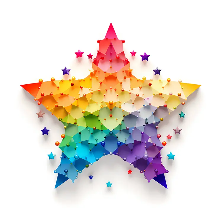 Colorful Geometric Star