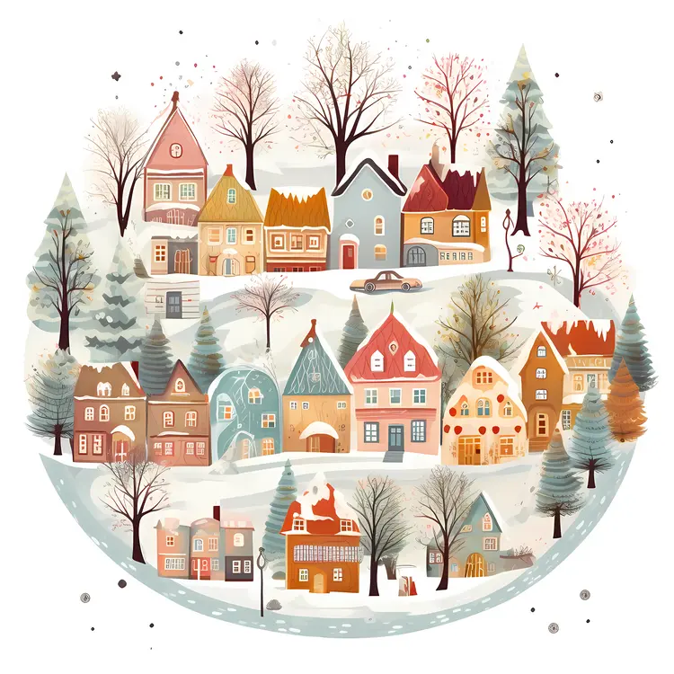 Small cute doodle house