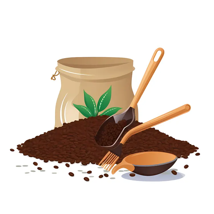 Coffee Beans with Scoop and Bag