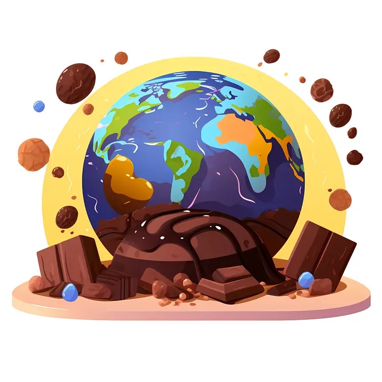 Chocolate Globe with Truffles and Sweets