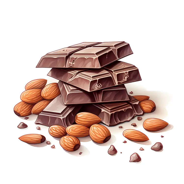 Chocolate Bars and Almonds