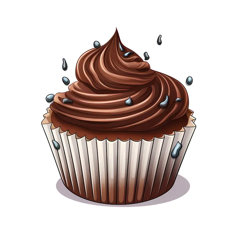Chocolate Cupcake with Sprinkles