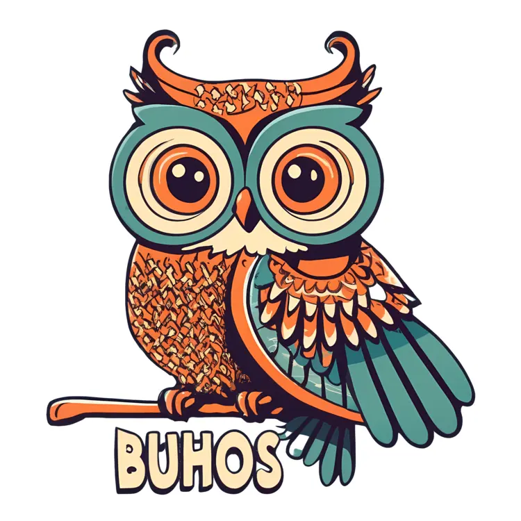 Colorful Owl on Branch