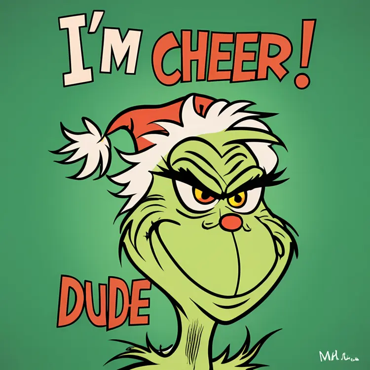 Grinch Saying I'm Cheer Dude