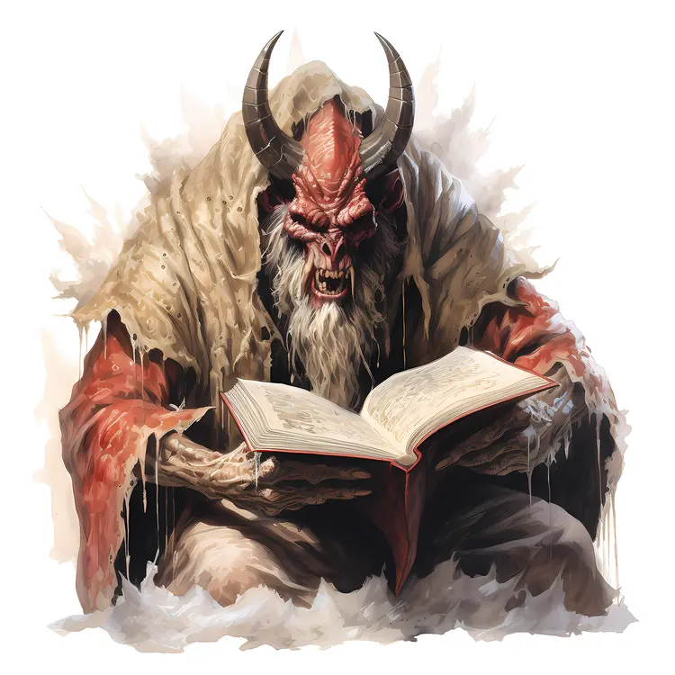 Red Demon Reading Book
