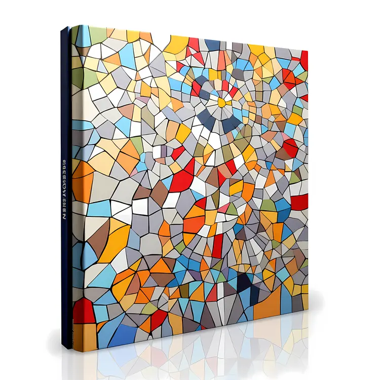 Colorful Geometric Mosaic Art Book