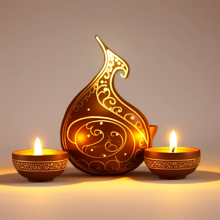 Decorative Diya Lamps for Diwali