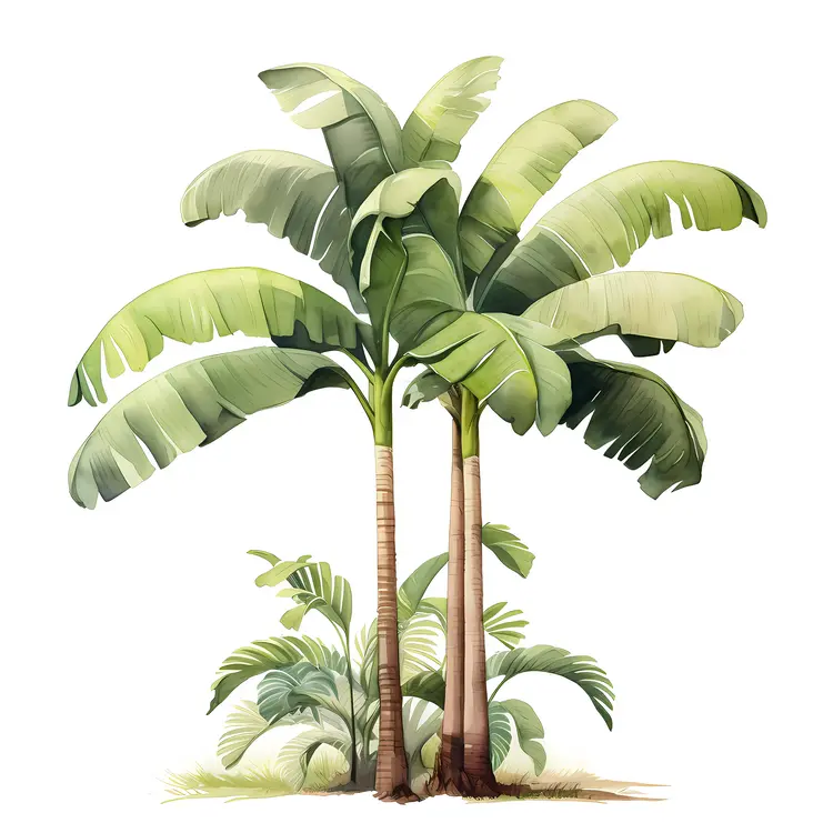 Pair of Banana Trees