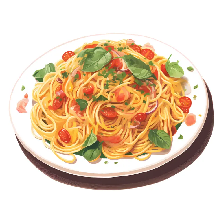 Delicious Spaghetti with Fresh Basil and Cherry Tomatoes