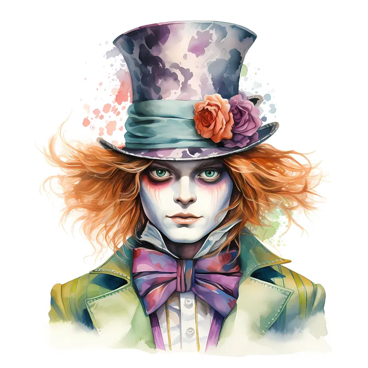 Mad Hatter with Flower Hat