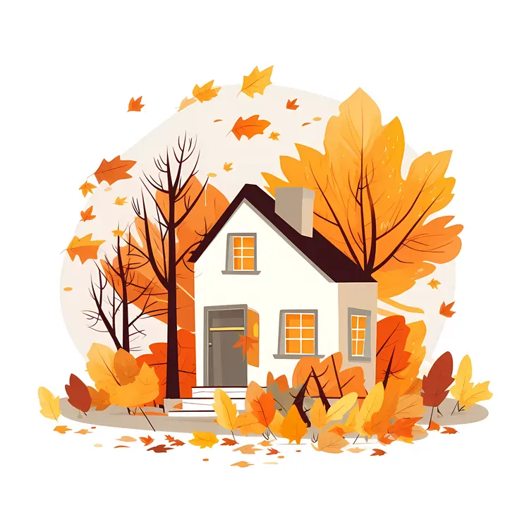 Small cute doodle house