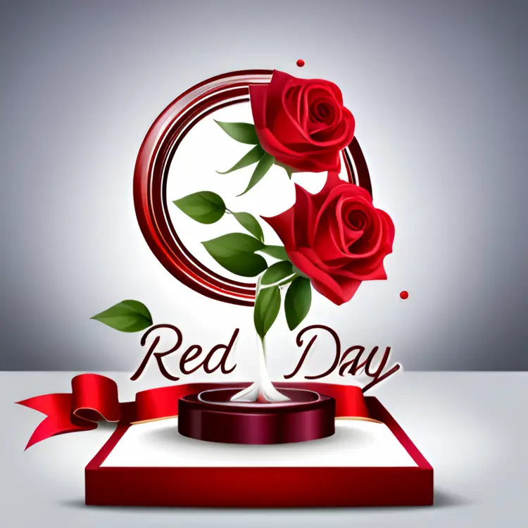 Beautiful Red Roses for Red Day Celebration