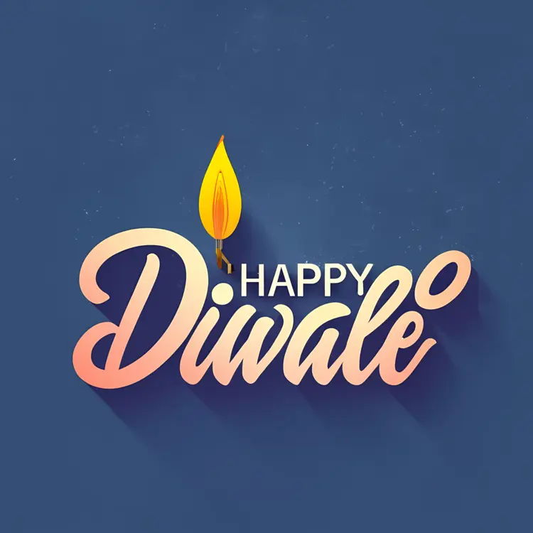 Simple Happy Diwali Greeting