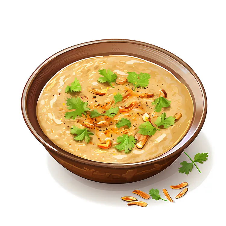Delicious Brown Porridge with Garnish