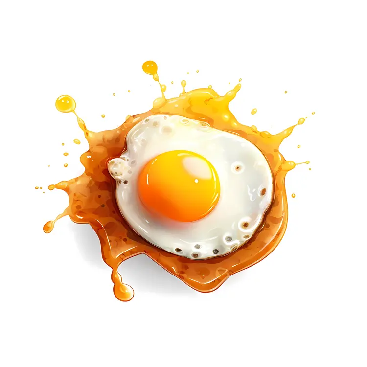 Delicious Fried Egg Illustration