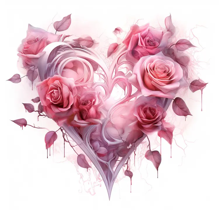 Heart of Roses for Valentine's Day