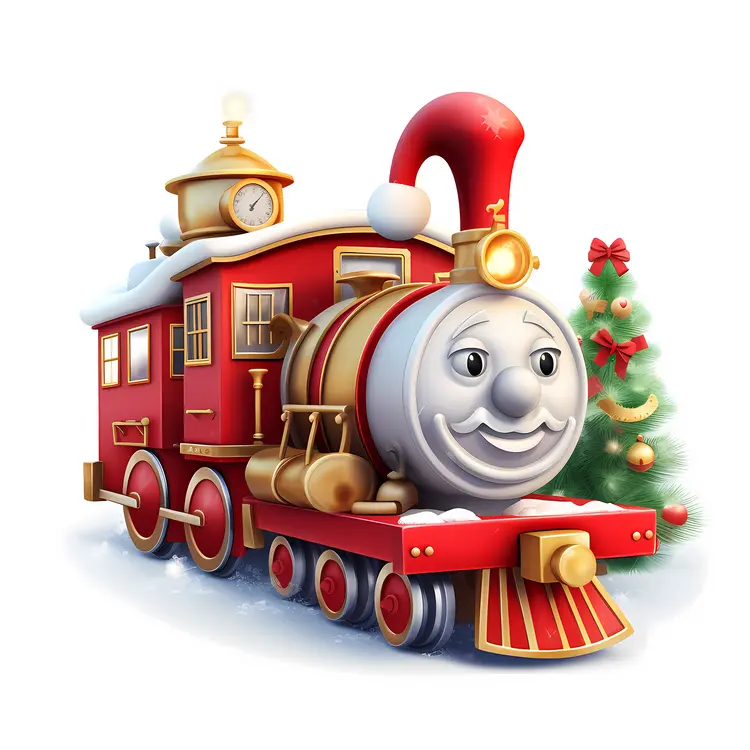 Santa-themed Train for Christmas