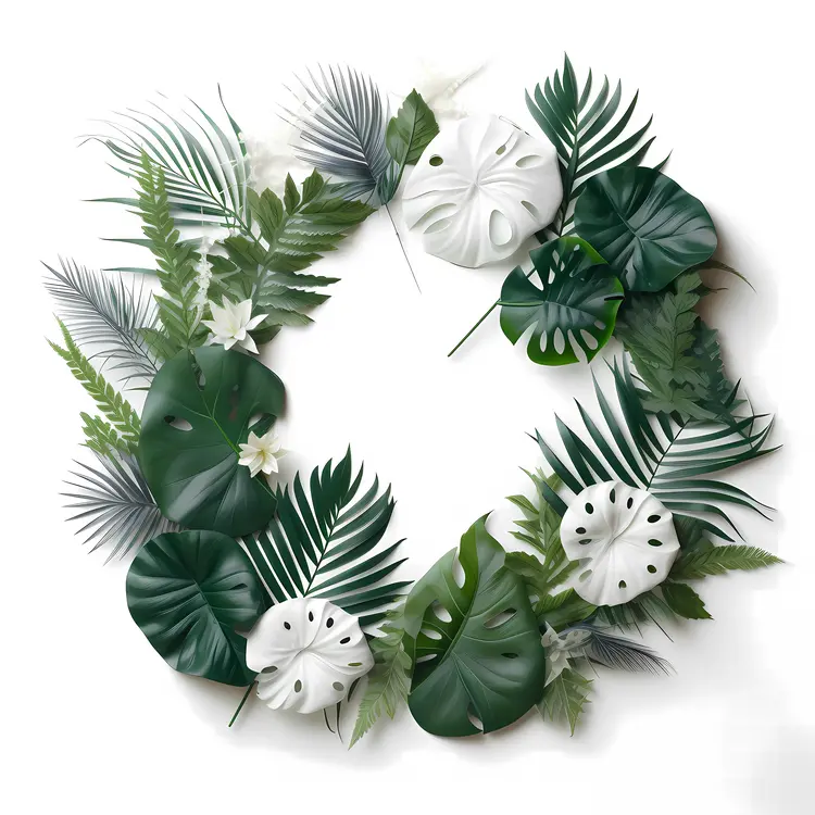 Tropical Leaves Wreath