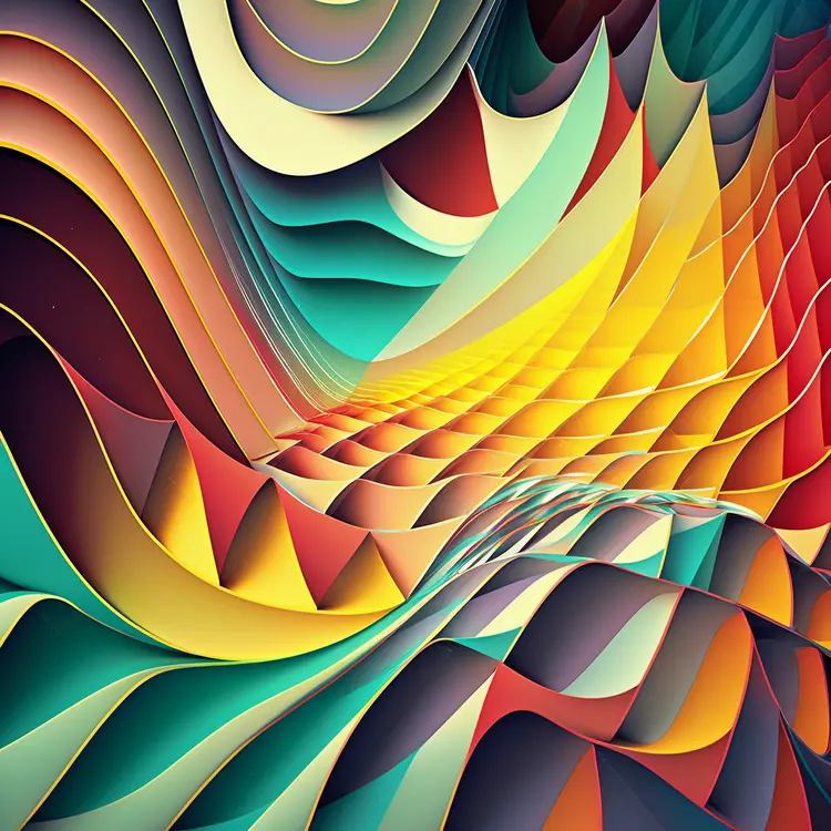 Colorful Abstract Geometric Art