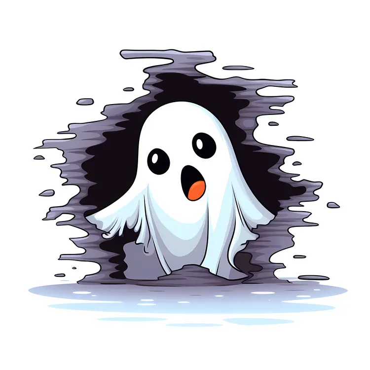 Cute Cartoon Ghost for Halloween