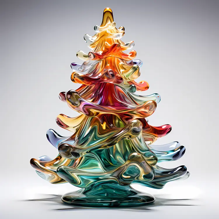 Colorful Glass Christmas Tree