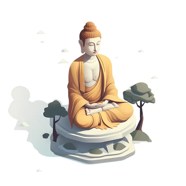 Meditative Buddha Statue