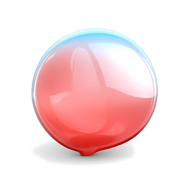 Glossy Red Bubble