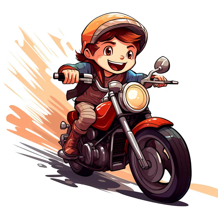 Boy on Motorcycle