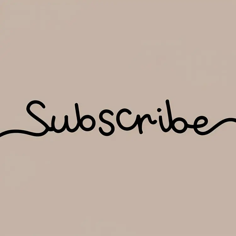 Handwritten Subscribe Text