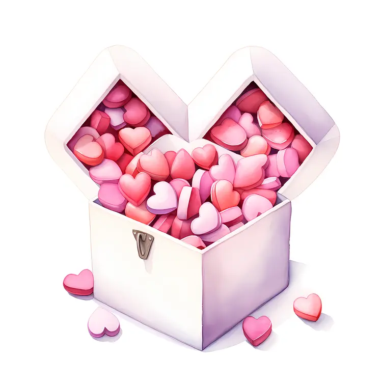 Heart Box Filled with Love