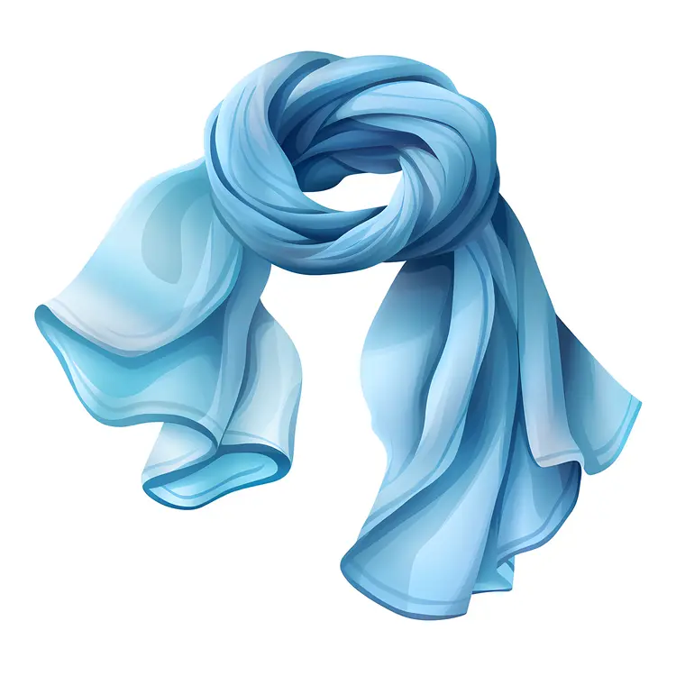 Light Blue Soft Scarf