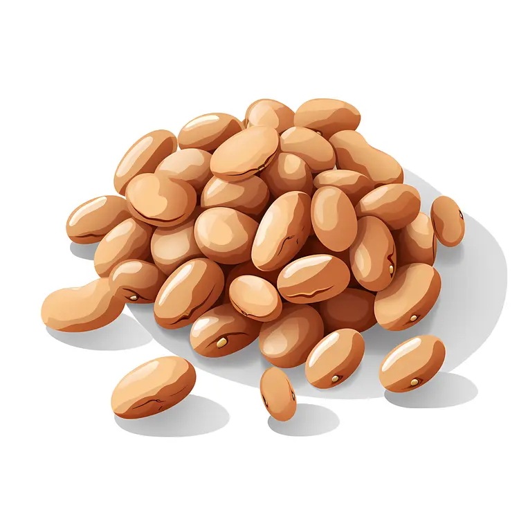 Light Brown Beans Illustration