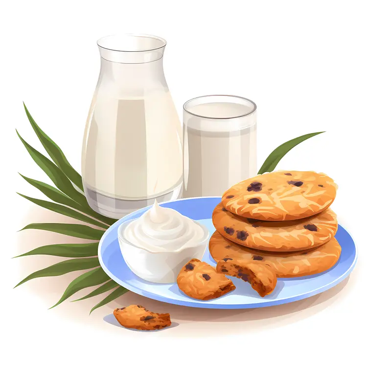 Milk and Cookies Snack