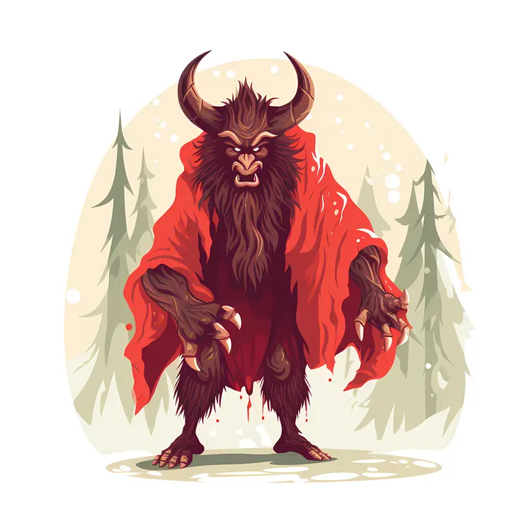 Horned Monster in Red Cape