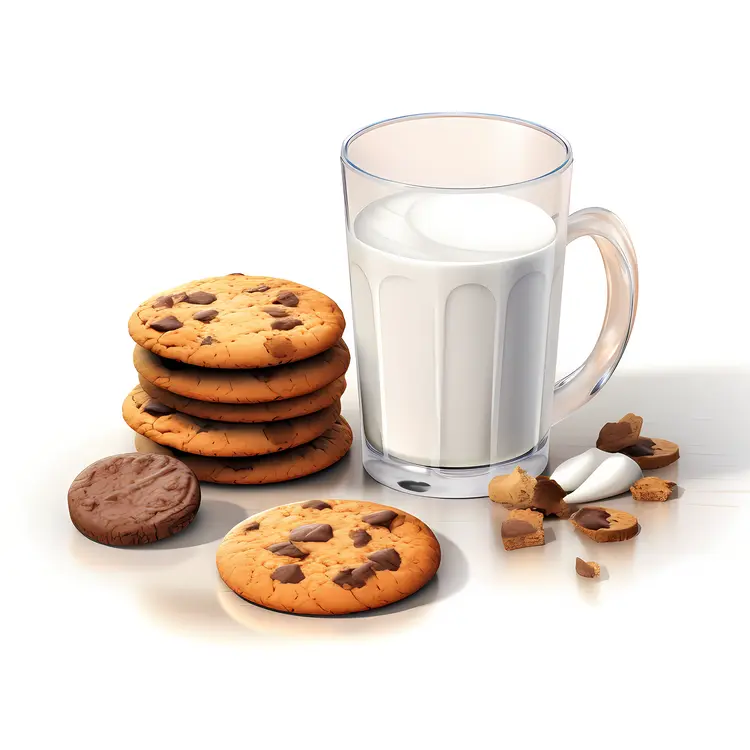 Delicious Milk and Cookies for a Sweet Treat